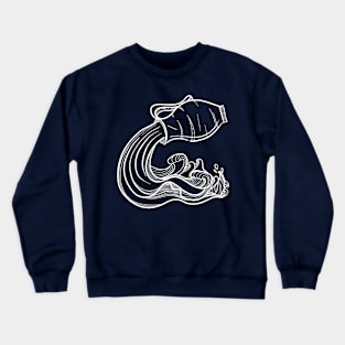 Zodiac sign set - Aquarius - A water jar Crewneck Sweatshirt